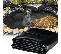 Revestimiento para estanques de exterior de 2 x 2 m, 3 x 2 m, 5 x 8 m | Membrana impermeable de láminas de plástico de polietileno | Membrana resistente para piscinas de jardín - 0,12 mm de espesor(4x