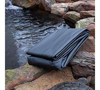 Revestimiento para estanques de exteriores, resistente a los rayos UV, cubierta de piscina de jardín, resistente al agua, para estanques de peces, protección negra contra los elementos climáticos