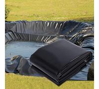 Revestimiento para estanques Exteriores de Membrana de HDPE de 0,12 mm de Espesor para cascadas, estanques de koi y Piscinas (Tamaño: 6x11 m, Cobertura: 1㎡~225㎡) y Cubierta Flexible para EST