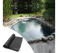 Revestimiento para Estanques HDPE Pieles para Estanques Lona Negra para Estanques de Jardín Película Impermeable Reforzada de 0,12 mm de Espesor para Fuentes, Cascadas, Piscinas y Lagos Artificiales(4