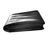 Revestimiento para estanques pequeños de jardín al aire libre, película flexible y duradera revestimiento de LDPE negro para membranas para piscinas, lonas para techos y lagos artificiales(6x6m)