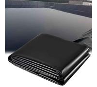 Revestimiento para estanques, Revestimiento Negro Resistente para estanques de 32,8 x 39,3 pies, película de HDPE Impermeable de 0,13 mm de Espesor, Membrana Impermeable Duradera para estanq