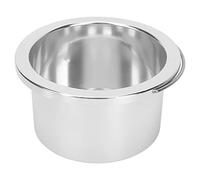 Revestimiento para Olla de Cera, Olla Interior Calentadora de Cera Plateada de Aleación de Aluminio de 100 Mm, Antiadherente y Conductor de Calor para Máquina Removedora de Cabello