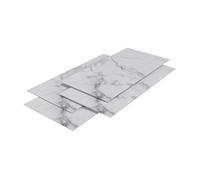 [neu.haus] Decorativo Conjunto de 16 Paneles de Pared Bladel Revestimiento de Paredes para Ducha Baño Cocina Salón Resistente a la Humedad de PVC Grosor 3 mm 120x60cm - White Marble