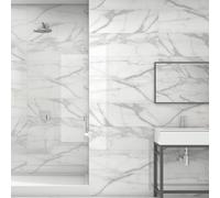 Revestimiento pasta blanca leah blanco mate 30x90 cm cooke & lewis