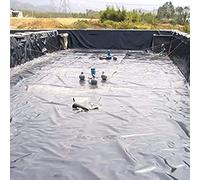 Revestimiento Protector para estanques, Membrana para Piscinas de 4 x 5 m, Revestimiento Negro para estanques de jardín acuático, Resistente, antifiltraciones y Perforaciones, fácil de almac