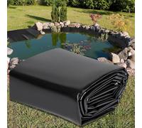 Revestimiento Protector para estanques, Revestimiento Negro Resistente, película Reforzada de 0,12 mm de Grosor, Membrana Flexible para jardín, para paisajismo, Fuentes, Arroyos y cascadas (