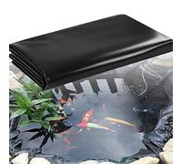 Revestimiento resistente para estanques, 2 x 25 m, membrana antiinfiltración resistente a pinchazos, para estanques de peces, capa base de fácil almacenamiento, perfecta para protección de riberas