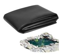 Revestimiento resistente para estanques de 10 x 13 pies y 13.1 x 26.2 pies, lona negra flexible para estanques de peces, pequeños jardines acuáticos, arroyos y fuentes, protección de membrana
