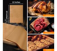 Revestimientos Antiadherentes De Para Hornear Tratados Con Silicona Tamaño Ajustable Para Un Ajuste Único Resistente Calor Hasta 230 ℃ Tapetes Silicona Fácil Limpieza