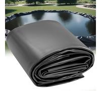 Revestimientos de estanque negros de HDPE, 0.2 mm, resistentes a los rayos UV, preformados y fáciles de cortar, ideales para crear estanques, , estanques de Koi y jardines acuáticos con un natural