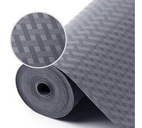 Revestimientos de estantes para gabinetes de Cocina Revestimientos de refrigerador Armario de Cocina Impermeable a Prueba de Aceite Alfombrillas para cajones Material EVA No Adhesivo Gris 60x400cm