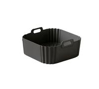 Revestimientos De Silicona For Freidora De Aire, (Compatible Con Ninja), Pro XL AF141 AF140 AF181, Revestimientos Cuadrados, Accesorios(Black)