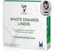 Revestimientos EcoLeo, Compatibles con Litter-Robot, Compostables, Bolsas Sin Plástico con Asas, Para Cajas de Arena para Gatos Automáticas, Revestimientos para cajones de desechos