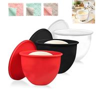 Revestimientos engrosados para tazones para mezclar, revestimientos de soporte de silicona de alta calidad, para batidoras de cocina con cabezal inclinable de 5 cuartos(3Pcs)