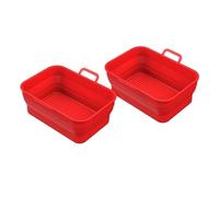 Revestimientos Plegables De Silicona For Freidora De Aire, Olla De Silicona De Aire, Compatible Con Ninja, DZ201410 Foodi, Accesorios De Aire Dual