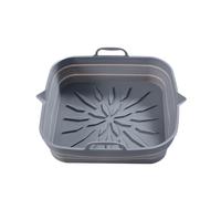 Revestimientos Plegables For Freidora De Aire, Sartén For Parrilla De Repuesto Con Forma Cuadrada, Antiadherente, Resistente A Altas Temperaturas, Suministros De Cocina Multiusos(Gray)
