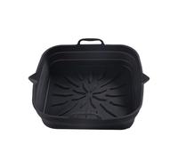 Revestimientos Plegables For Freidora De Aire, Sartén For Parrilla De Repuesto Con Forma Cuadrada, Antiadherente, Resistente A Altas Temperaturas, Suministros De Cocina Multiusos(Black)