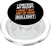 Revisé mi recibo Cita sarcástica Divertida PopSockets PopGrip para MagSafe