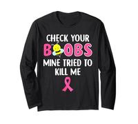 Revise sus tetas Mía Trató de matarme Cáncer de mama Manga Larga