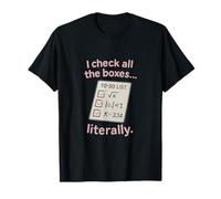 Reviso Todas Las Casillas Literalmente matemáticas Lista de tareas Stem Camiseta