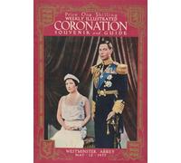 Revista ilustrada semanal Coronation Souvenir y guía para la coronación del rey Jorge VI de Inglaterra (1895 - 1952). Su esposa y la reina consorte Elizabeth (1900-2002) se sientan a su lado. Solo