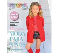 Revista patrones de costura infantil, nº 5. Moda Otoño-Inviervo, 30 modelos de patrones con tutoriales en vídeo (youtube) " niña, niño " Talla 1 mes a 10 años. Sewing instructions in English.