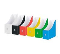 Revistero Archivador Organizador Papel Kraft 6 Piezas, Titular Archivos Revistas Cartón Colores, para Hogar Escuela Archivos Dormitorio (Multicolor)