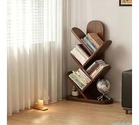 Revistero De Madera Maciza, Expositor De Folletos, Revistero De Diseño Escalonado, Expositor De Revistas Desmontable Para Oficinas, Hospitales, Centros Comerciales Y Vestíbulos(Brown,17.3x7.8x38.5in)