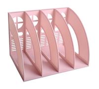 Revisteros A4, HAIYUU 4 Compartimentos Organizador de Archivos de Plástico Soporte de Archivo de plástico para Revistas Revistero archivador para el hogar Escuela Oficina Papelería Documento