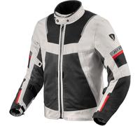 Revit Tornado 4 H2O chaqueta textil impermeable para motocicletas, negro-plata, tamaño XL
