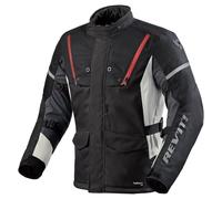 Revit Horizon 3 H2O Chaqueta textil de motocicleta, negro-rojo, tamaño XL para Hombres