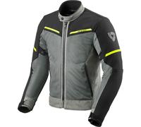 Revit Airwave 3 Chaqueta textil para motocicletas, negro-gris-amarillo, tamaño S para Hombres