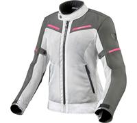 Revit Airwave 3 Chaqueta textil para motociclismo de señoras, blanco/gris, Talla 34