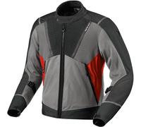 Revit Airwave 4 Chaqueta textil de motocicleta, gris-rojo, tamaño 2XL para Hombres