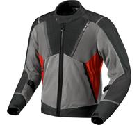 Revit Airwave 4 Chaqueta textil de moto, gris-rojo, tamaño XL para Hombres