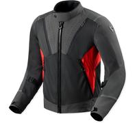 Revit Airwave 4 Chaqueta textil de motocicleta, negro-rojo, tamaño 2XL para Hombres