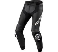 Revit Apex Pantalones de cuero para motocicletas, Negro/Blanco, Talla 54/32