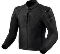 Revit Argon 2, chaqueta de cuero 54 male Negro/Gris Oscuro