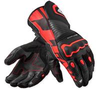 Revit Argon 3 Guantes perforados para motocicletas, negro/neón rojo, Talla 2XL
