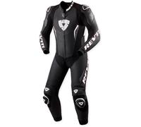Revit Argon 3 Traje de cuero de moto de una sola pieza perforado, negro-blanco, tamaño 56 para Hombres
