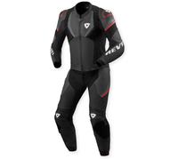 Revit Beta 2 Mono de moto de piel de 2 piezas perforado, negro-gris, tamaño 46 para Hombres