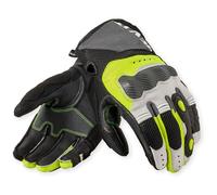 Revit Blaze Guantes de moto, negro-gris-amarillo, tamaño 2XL para Hombres