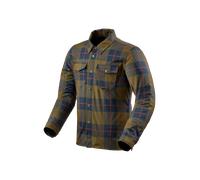 Revit Bison 2 H2O Camisa de motocicleta, azul-marrón, tamaño S para Hombres