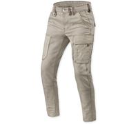 Revit Cargo Brant Slim Vaqueros de moto, beige, tamaño 31 32 para Hombres