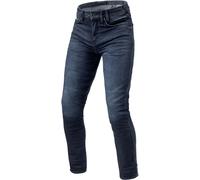 Revit Carlin SK Vaqueros de moto, azul oscuro, Talla 34/32