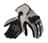 REV'IT! Cavern Adventure Touring - Guantes de motocicleta para hombre (gris claro/negro, talla M)