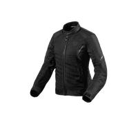 Veste de moto REVIT Torque 2 H2O pour femme, tissu imperméable et ventilé, noir