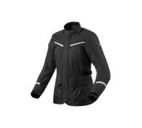 REV'IT! Chaqueta textil de moto para mujer Voltiac 3 H2O Negro/Plateado 38
