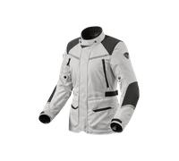 Revit Voltiac 3 H2O Chaqueta textil de motocicleta para damas, Plata/Negro, Talla 36